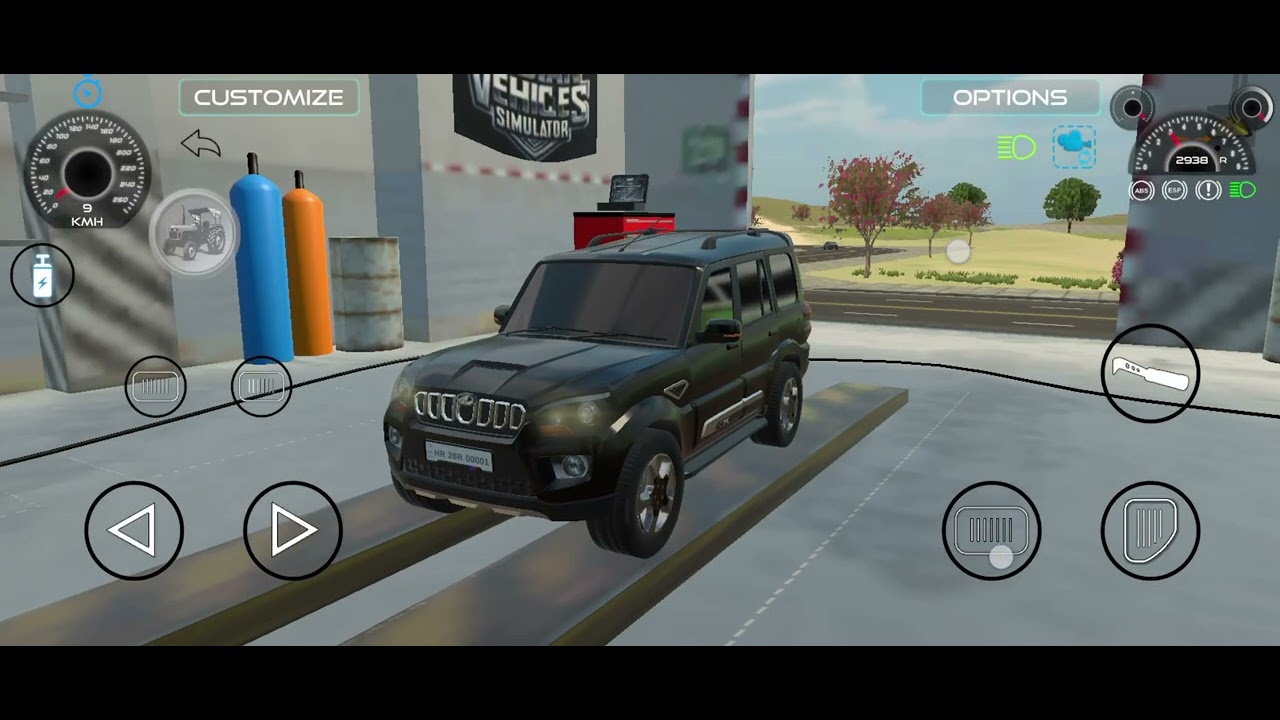 Indian vehicle simulator 3D is video on karne Wale Scorpio ko black kanch karne Wale Hain