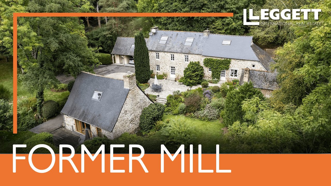 Unique former mill with sauna, river, indoor pool and 8 acres of land in Côtes-d'Armor - Ref: A16228