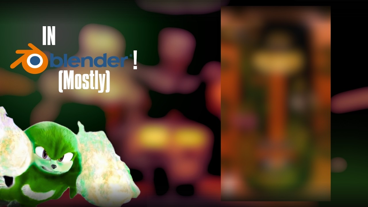 I made a custom FNAF 0 Sotm poster #4 in blender!