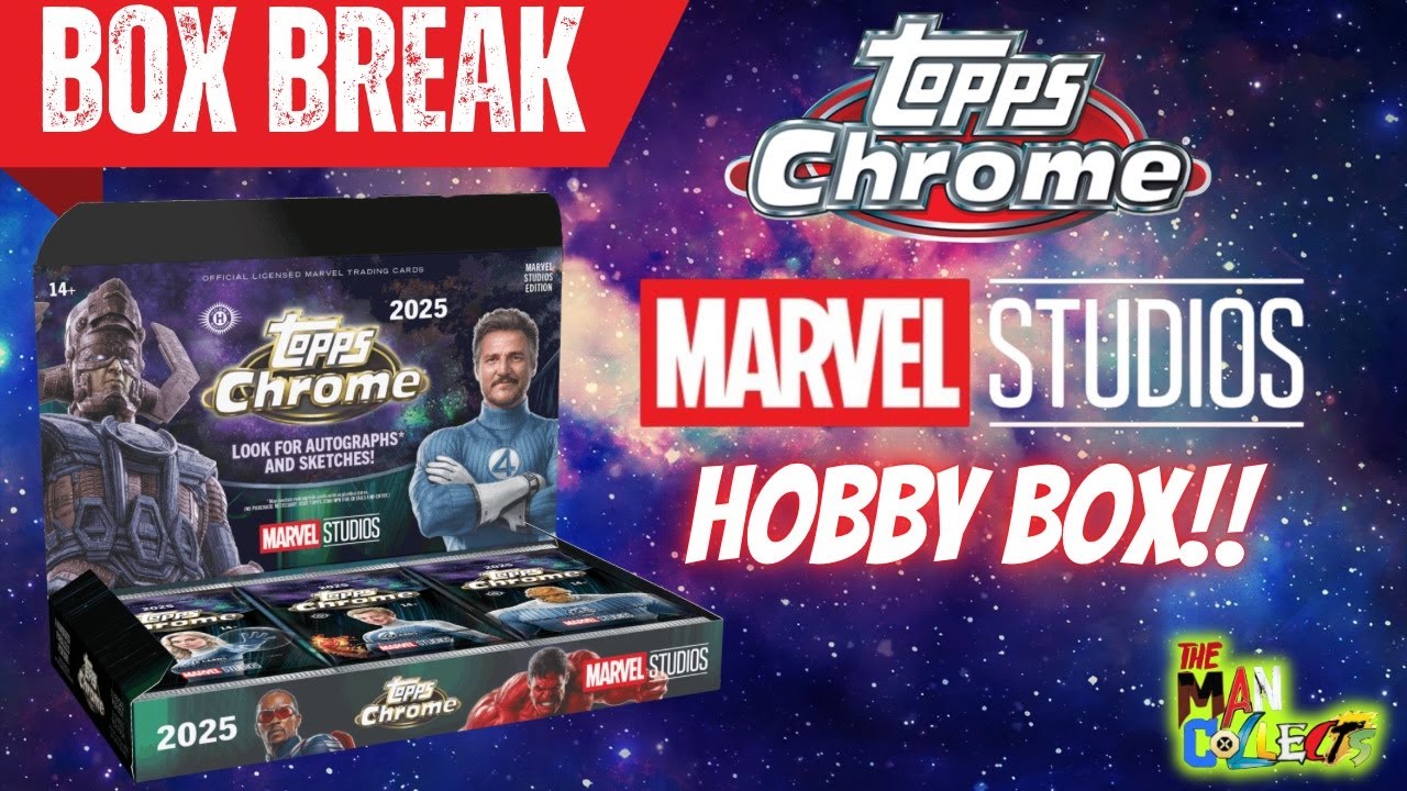 Вскрытие коробки | Коллекционная коробка TOPPS Chrome Marvel Studios! Посмотрите, что мне выпало!...