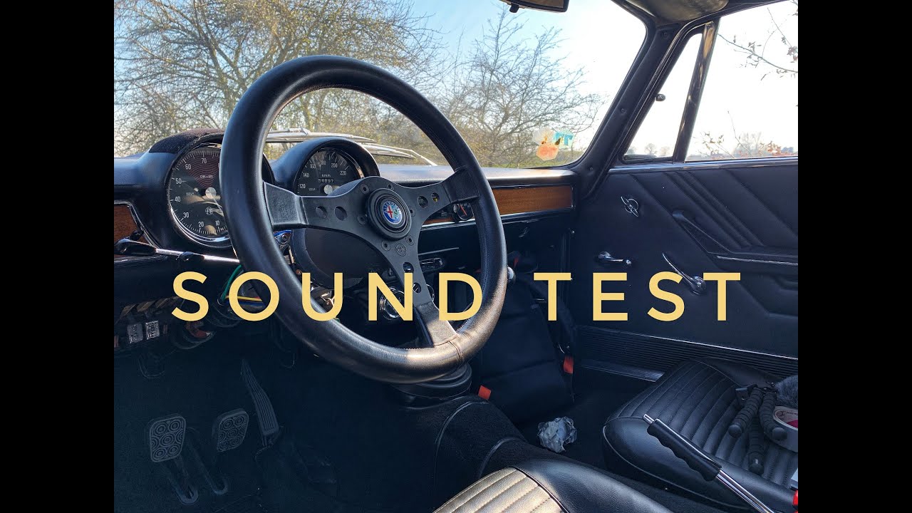 Alfa Romeo Junior Sound Test Auspuff Sportendrohr - Exhaust Classic Alfa