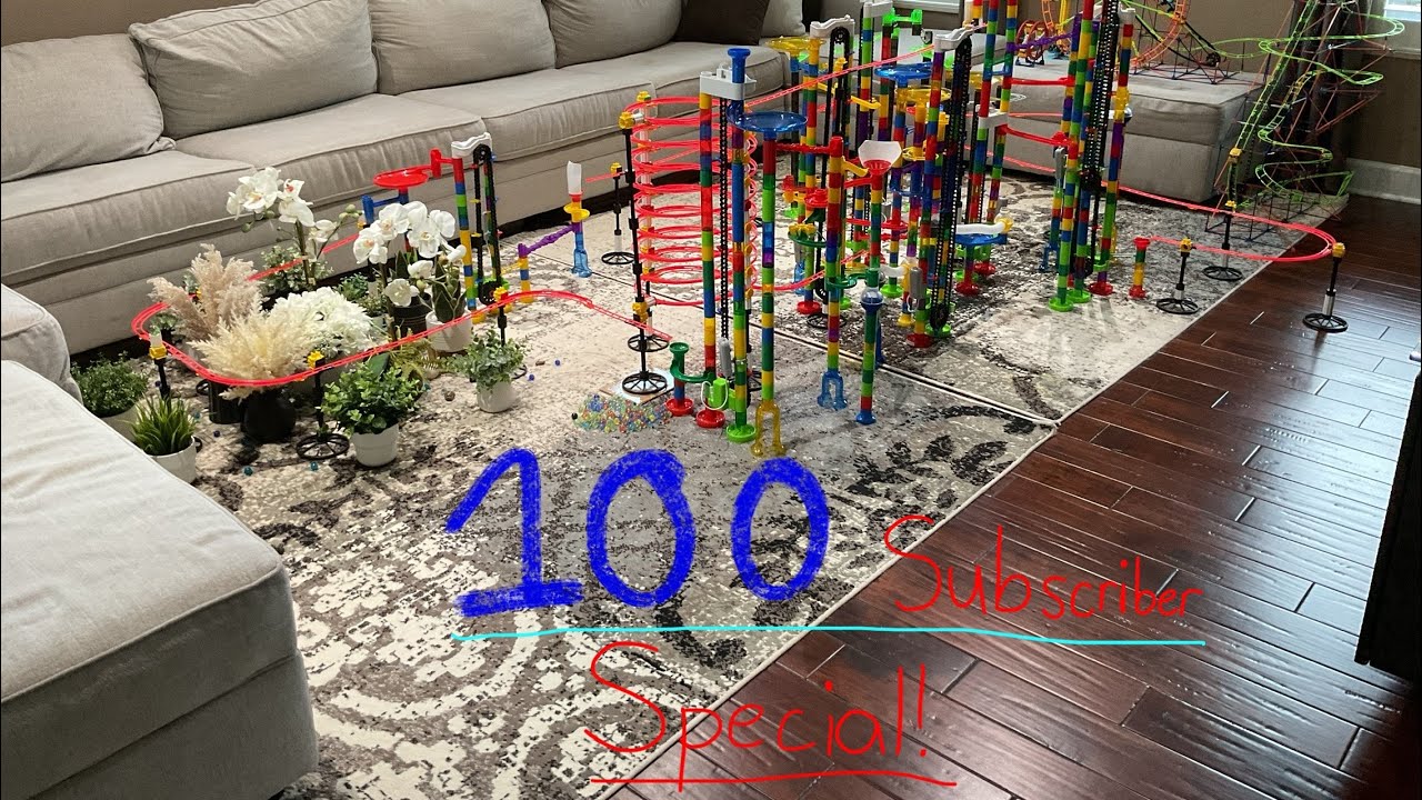 I Built A MASSIVE Marble Run! (100 Subscriber Special)
