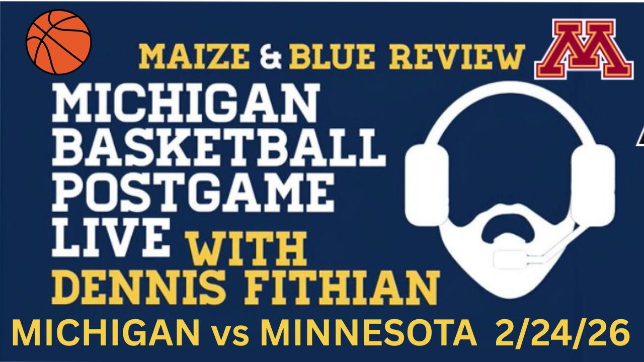 #3 Michigan vs Minnesota; Michigan Postgame Live
