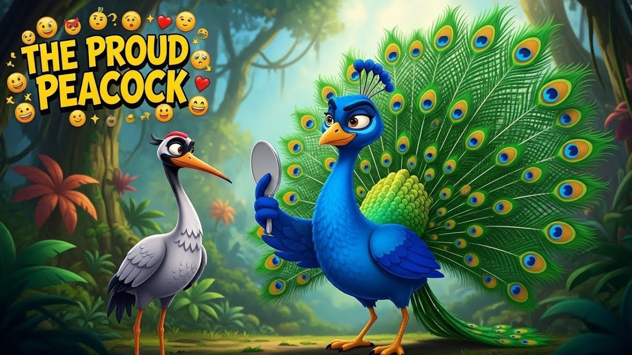 The Proud Peacock’s Lesson 🦚✨ Why True Beauty Isn’t Everything! | Moral Story for Kids