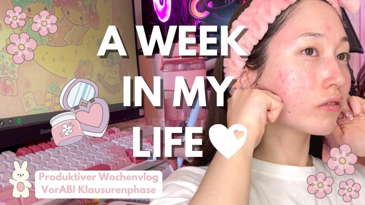 Produktiver Vlog 2👩🏻‍💻|Klausurenphase, mein Alltag, shoppen bei Rossmann🛍️, Skincare, Essen 🍓💕