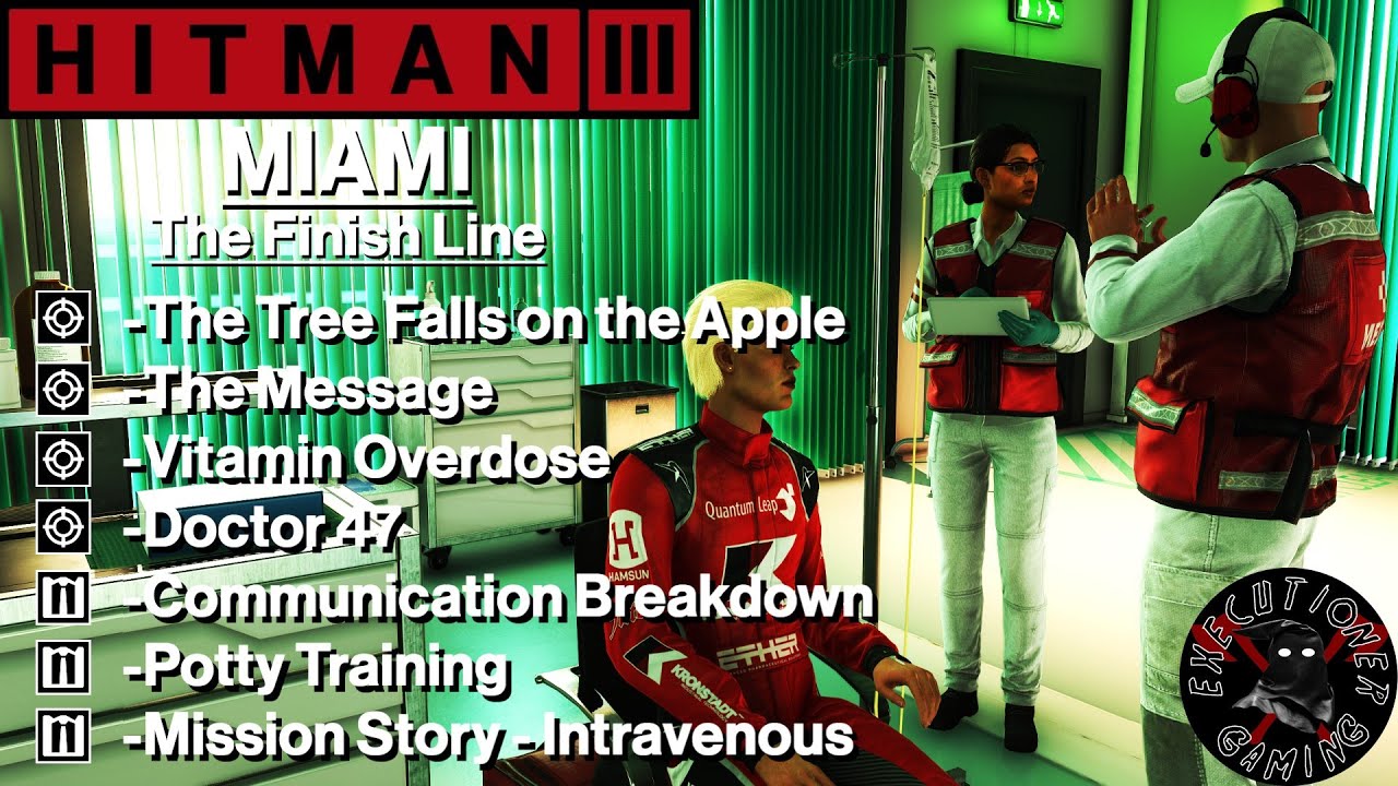 Hitman 3: Miami - The Finish Line - The Tree Falls on the Apple, Vitamin Overdose, Doctor 47