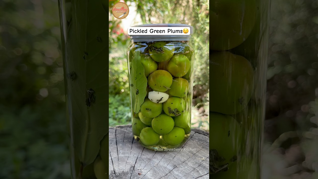 Make This Once, Eat It All Year &ndash; Pickled Green Plums!