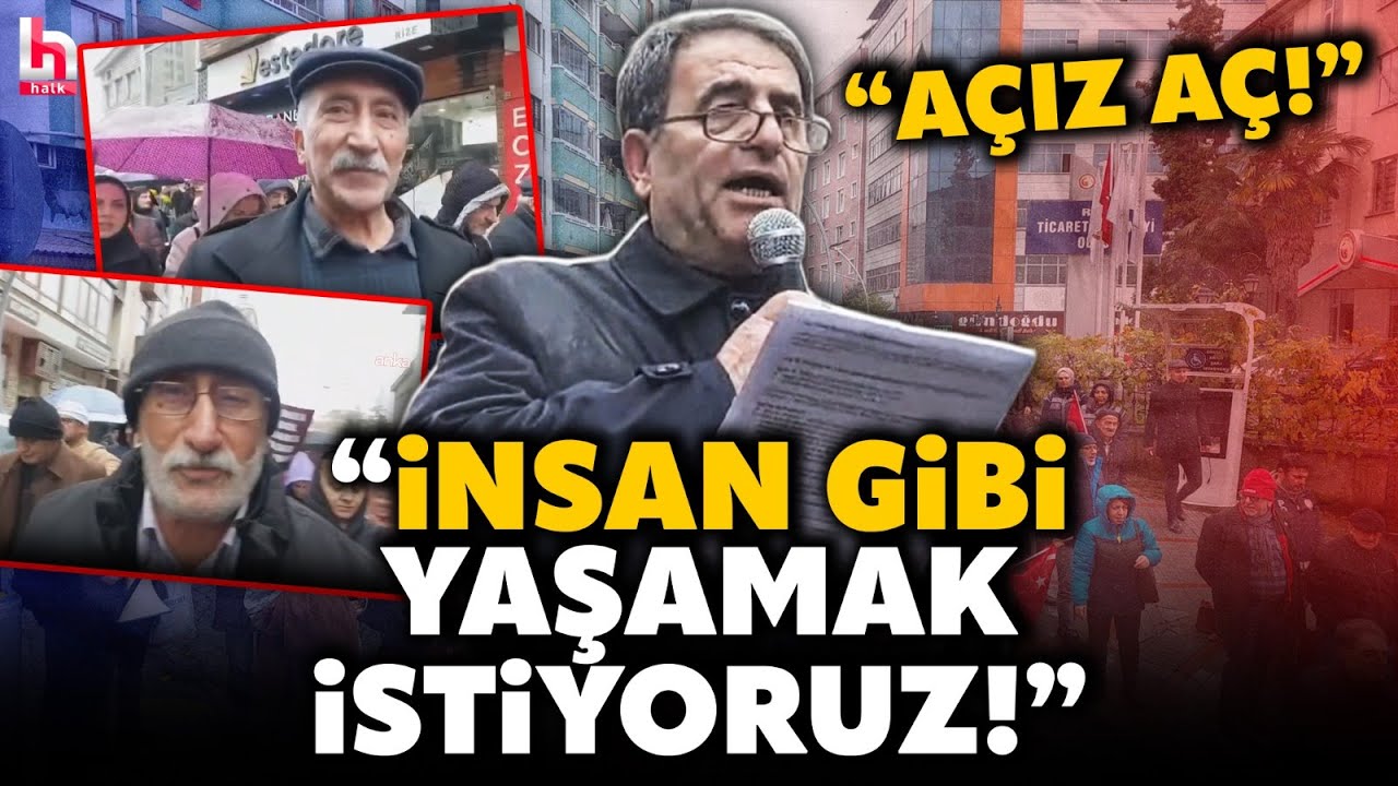 Emekliler sokağa d&ouml;k&uuml;ld&uuml;! Erdoğan'ın memleketinde yer yerinden oynadı! İşte o tarihi anlar...