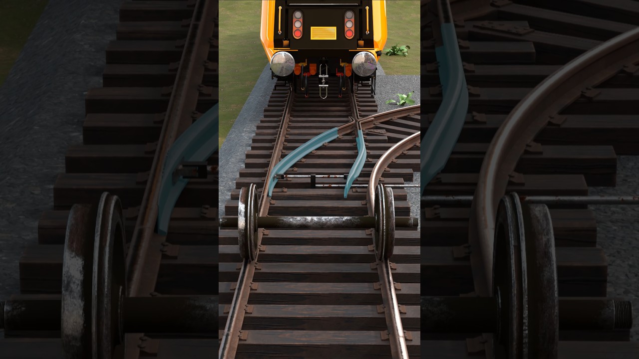 You Won&rsquo;t Believe How Trains Switch Tracks | Railway Switch Explained 🚆