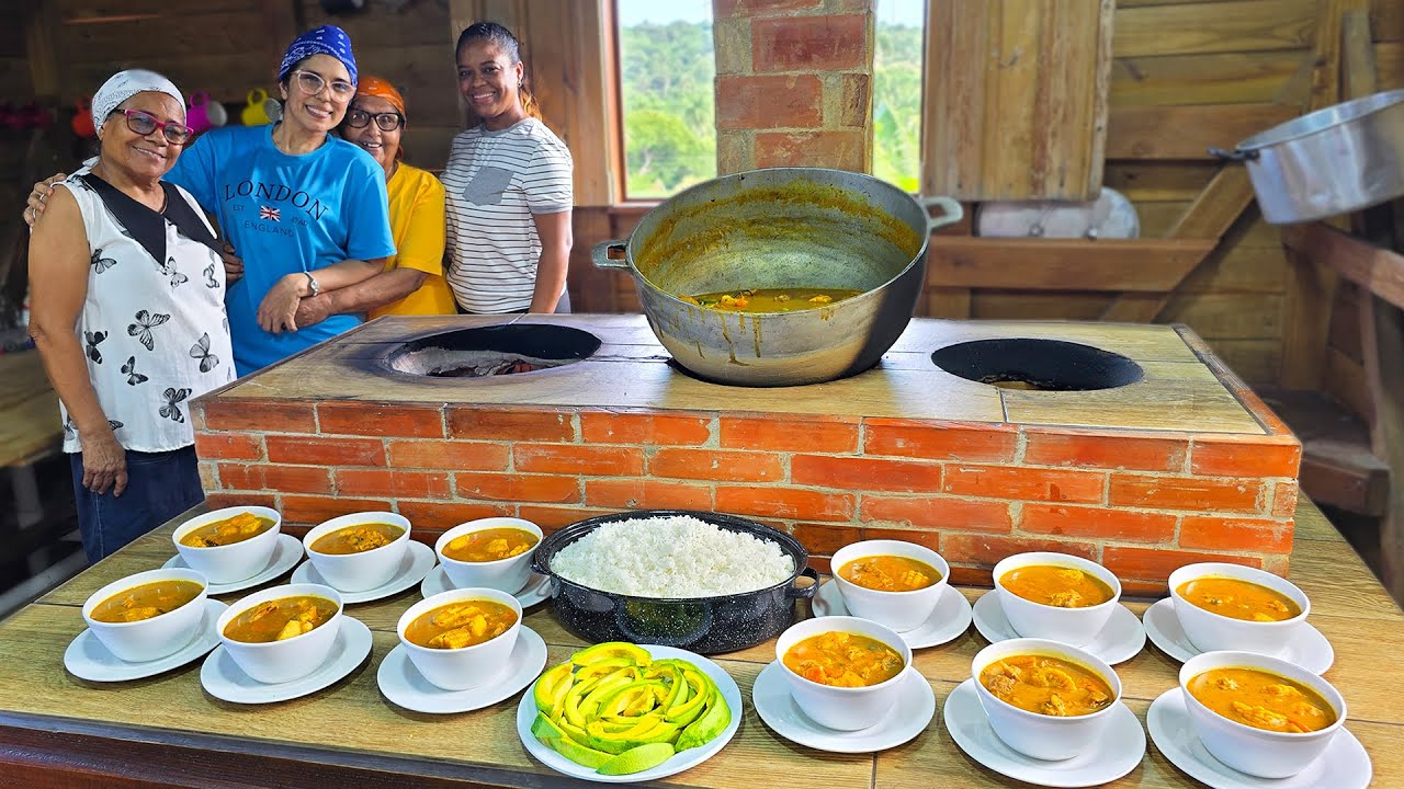 🥘😱 ¡SANCOCHO DOMINICANO en Nuestro Fogón Nuevo! | Dominican Sancocho in Our New Wood-Fire Stove 🌿🔥