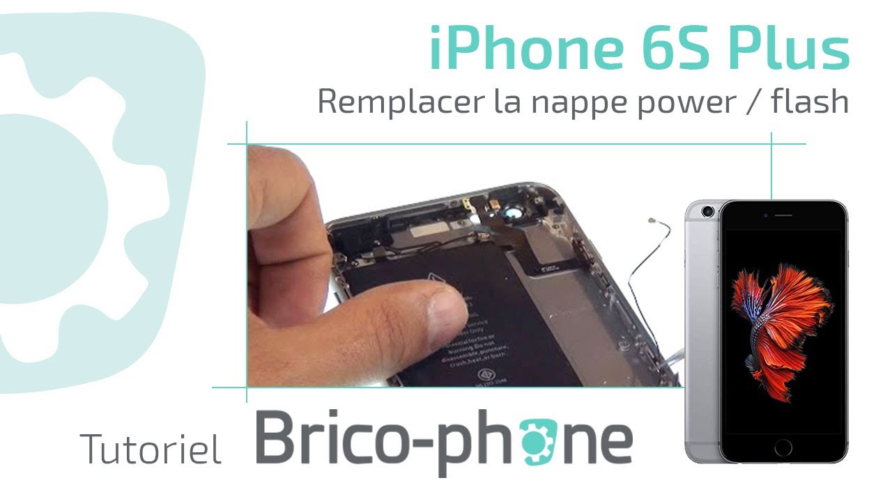 Tutoriel iPhone 6S+ : remplacer la nappe power/flash   HD