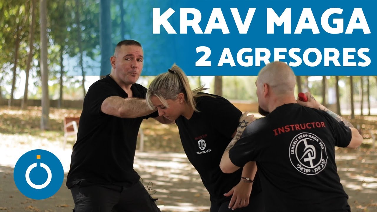 DEFENSA contra  DOS AGRESORES con ARMAS 😤 Defensa Personal Krav Maga