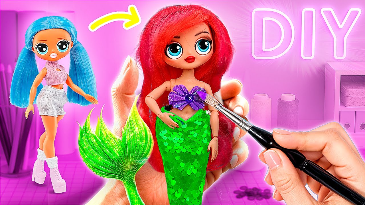 Ariel Com Crianças / 32 DIYs de Sereia Para LOL OMG