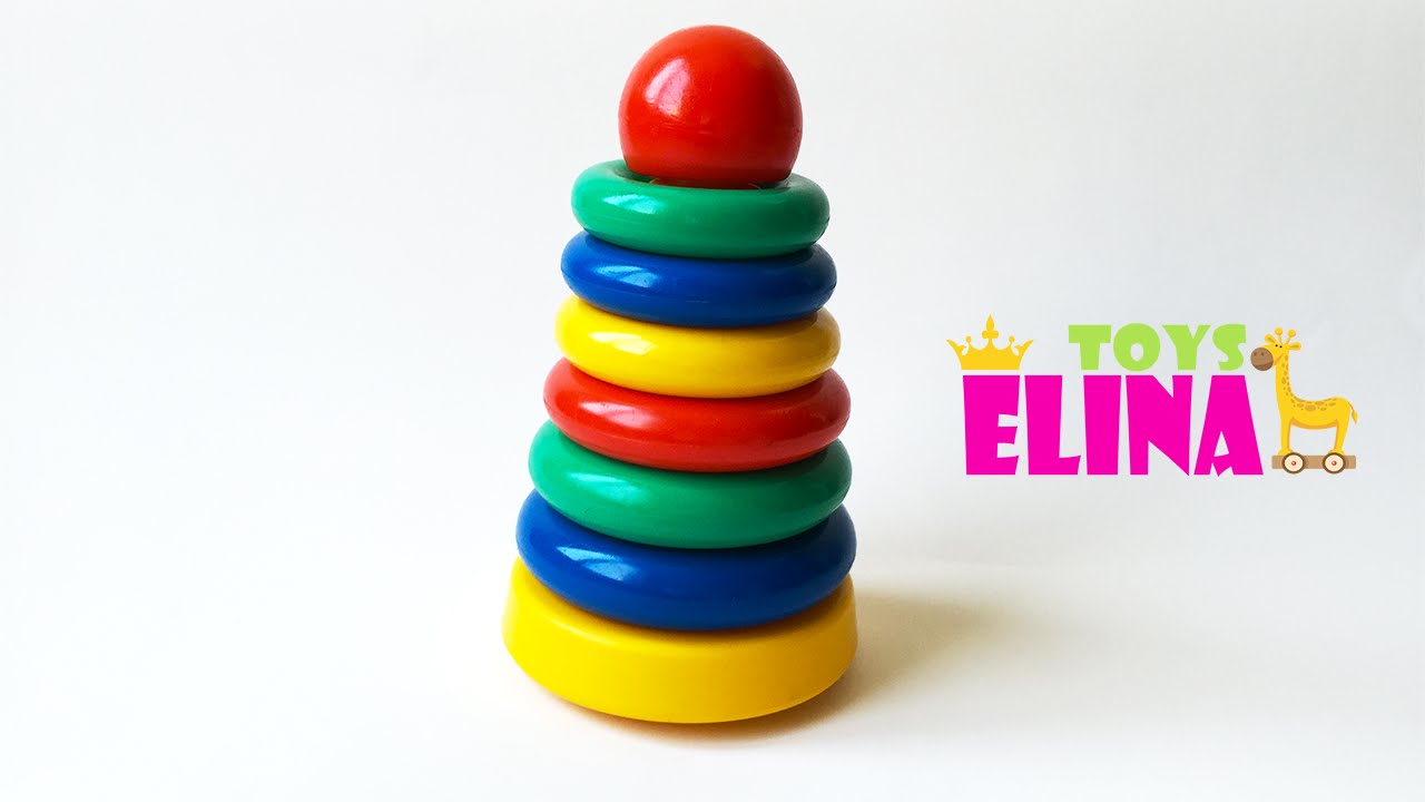 Kid's Toys  Color Stack Rings / Colours for Children / Rainbow Colors