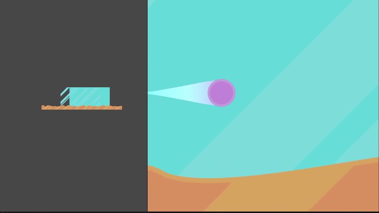 Surface generator and parallax. [Ball in the Wind]