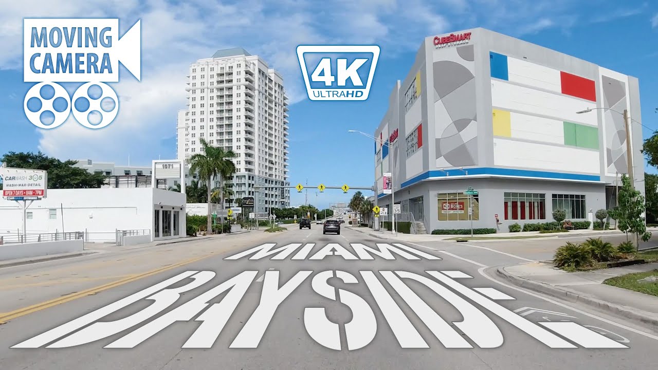 Driving through Miami in 4K  Bayside - Edgewater - North Bay Village