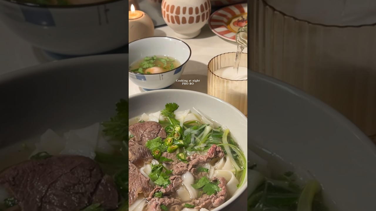 Making &ldquo;Pho Bo&rdquo; at 8pm #pho#vietnamesefood#beefpho#phobo#food#vietfood