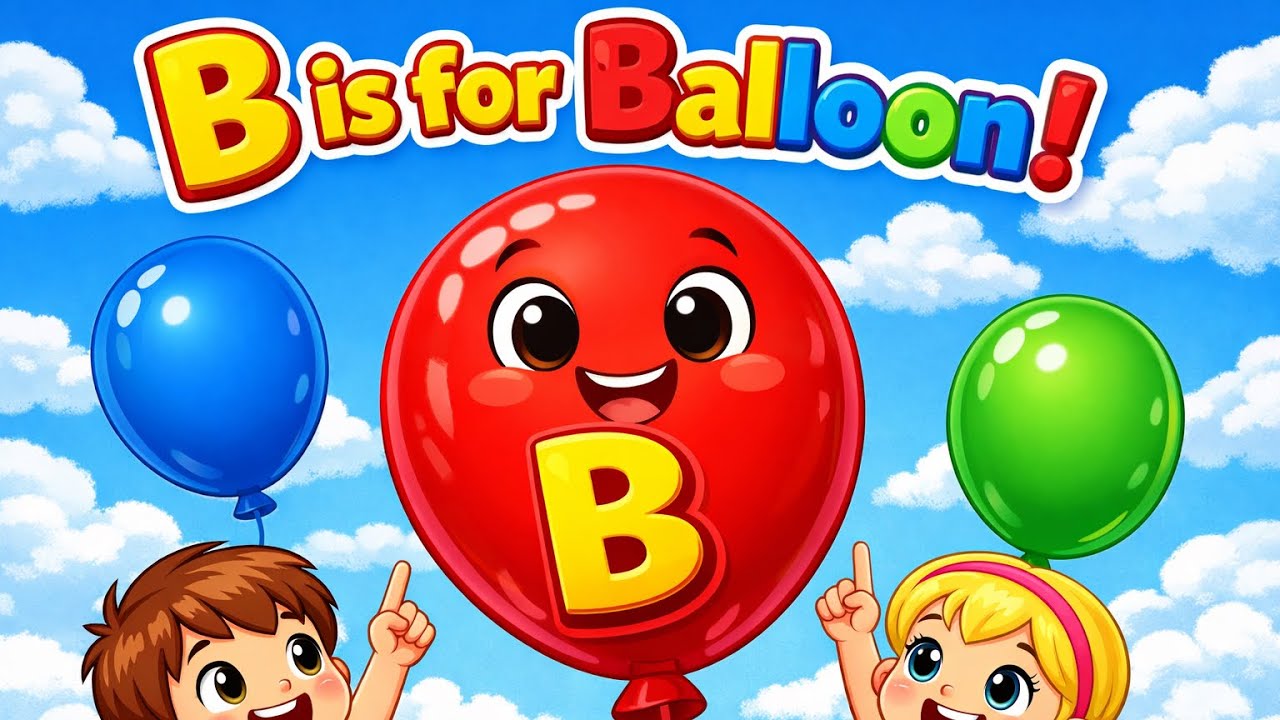 🎈B is for Balloon! Fun ABC Song for Kids 🎵