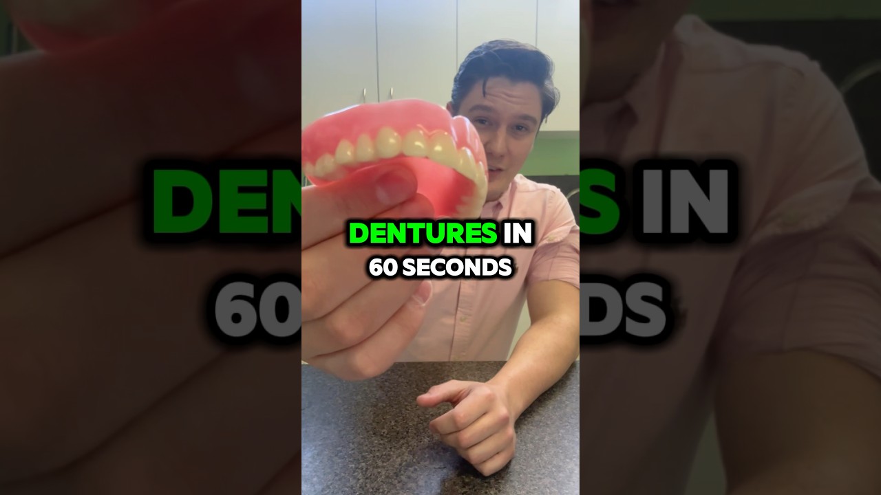 How to clean your dentures in 60 seconds