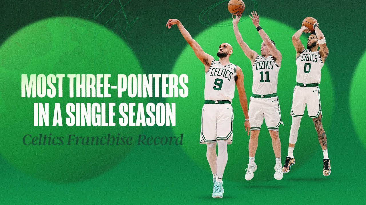 Jayson Tatum, Derrick White and Payton Pritchard smash Celtics single season three-point record 🔥🔥🔥