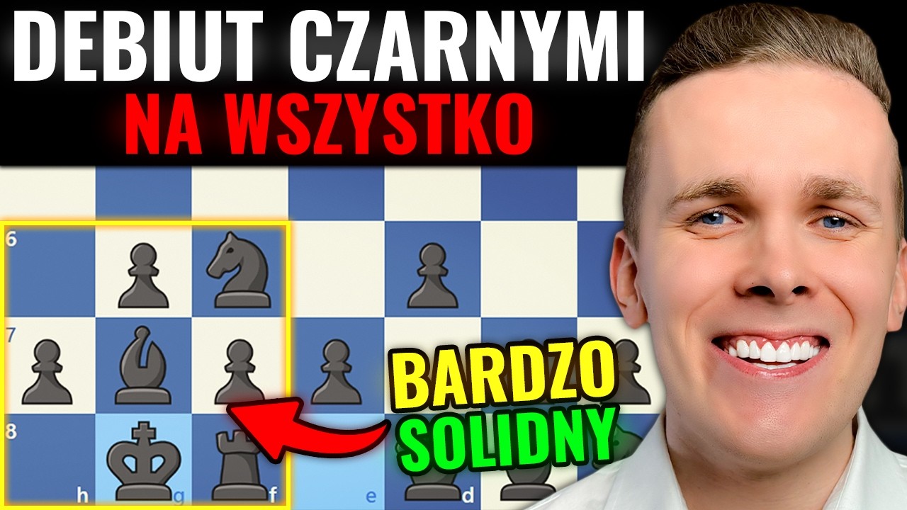 JEDYNY DEBIUT CZARNYMI KTÓRY MUSISZ ZNAĆ! Szachy dla początkujących | Michał Kanarkiewicz
