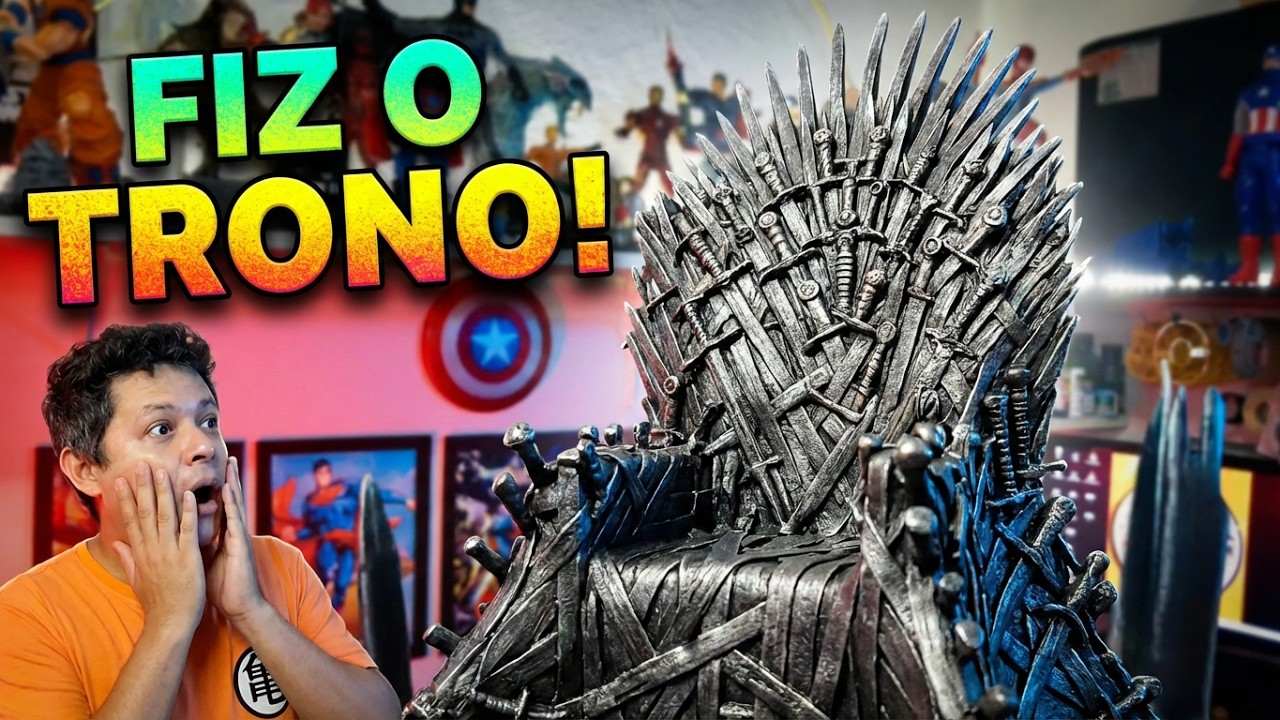 DIY - Como transformar uma cadeira de brinquedo, no Trono de Ferro | GAME OF TRONES