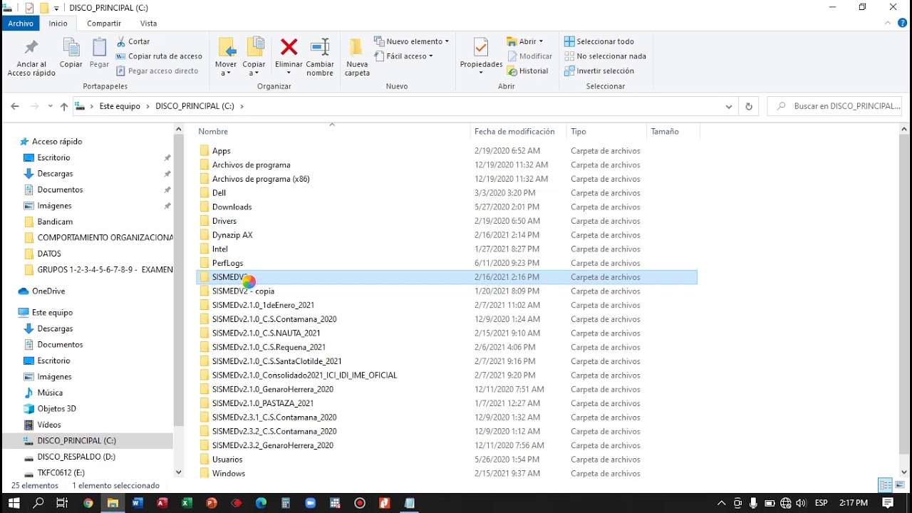 Proceso de Instalación de los Recursos para el SISMED