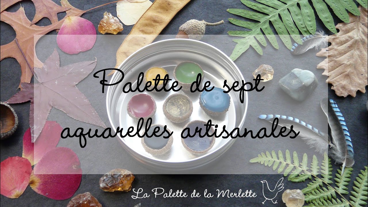 Choisissez vos 7 couleurs | Palette d'aquarelles artisanales à composer soi-même !