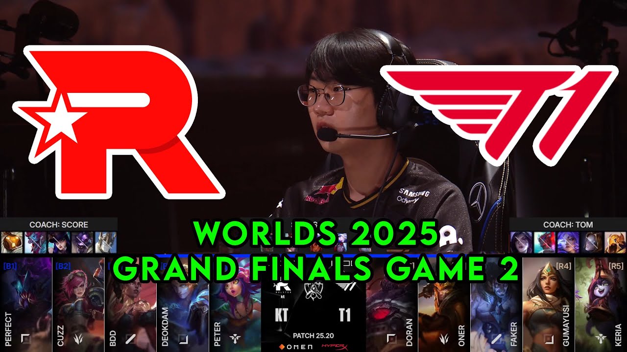 KT vs T1 Game 2 | World Championship 2025 Grand Finals | KT Rolster vs T1 G2