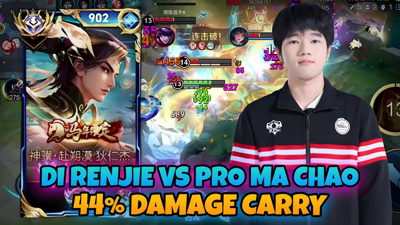 DI RENJIE VS CN PRO JUNGLER - 44% DAMAGE IN KEY TEAMFIGHTS 🔥 THIS ONE WAS INTENSE | HONOR OF KINGS