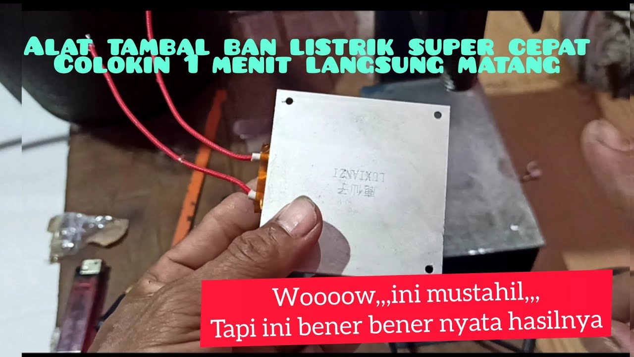 Cara buat tambal ban listrik super cepat