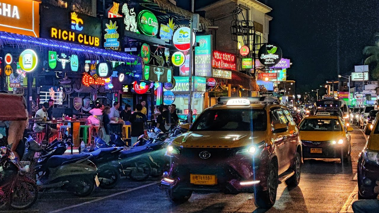 This is What Friday Nights Look Like on Chaweng Beach Road