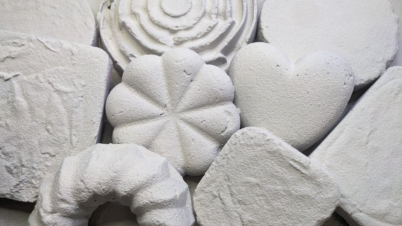 Crunchy Big Grey Gym Chalk Reforms🩶| ASMR | Oddly Satisfying | Subscribe 💕