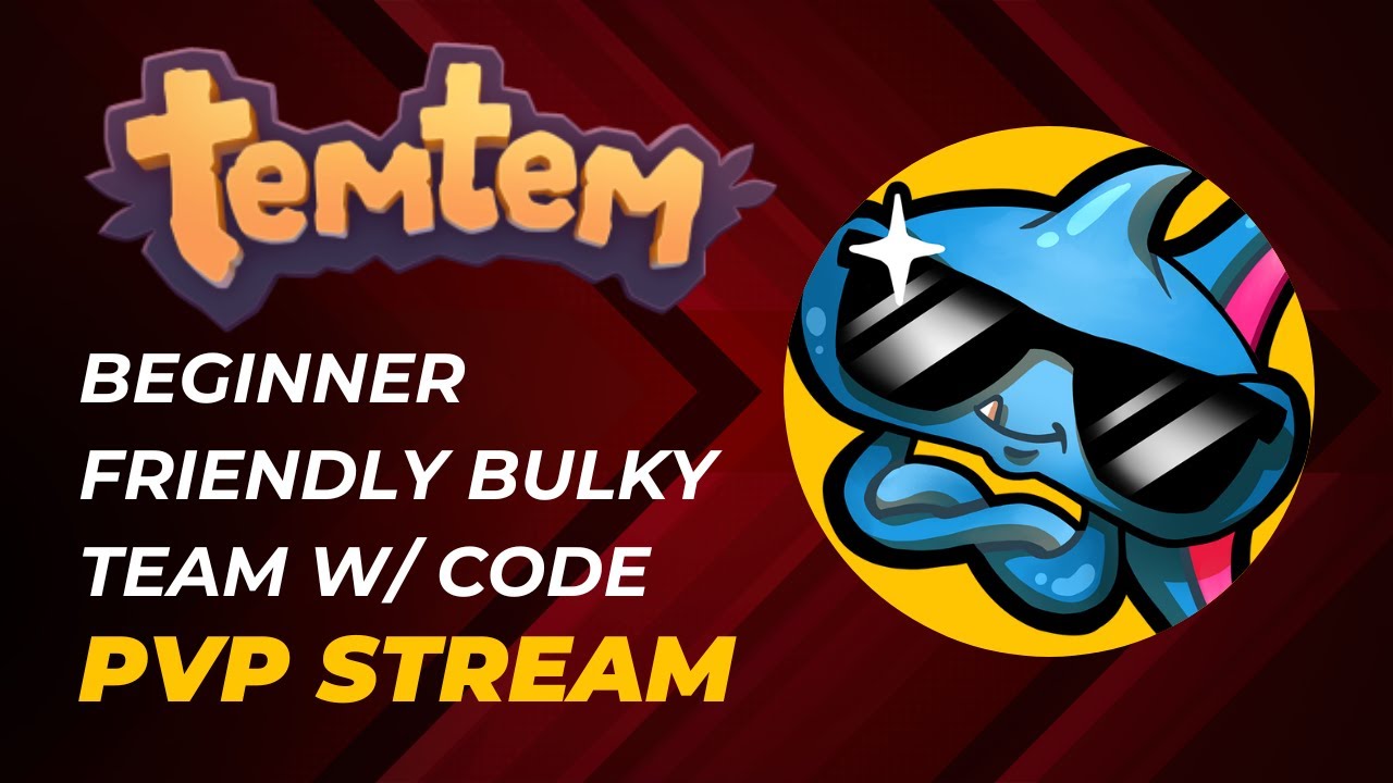 Beginner Friendly Bulky Team With Code! PvP Match Examples (Temtem 1.8.2)