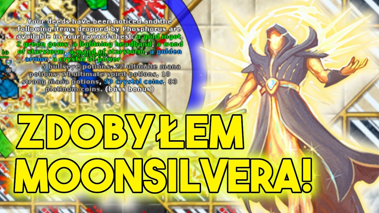 Tibia Boss | PIERWSZY DROP MOONSILVERA! (Make Believe - Phosphorus)