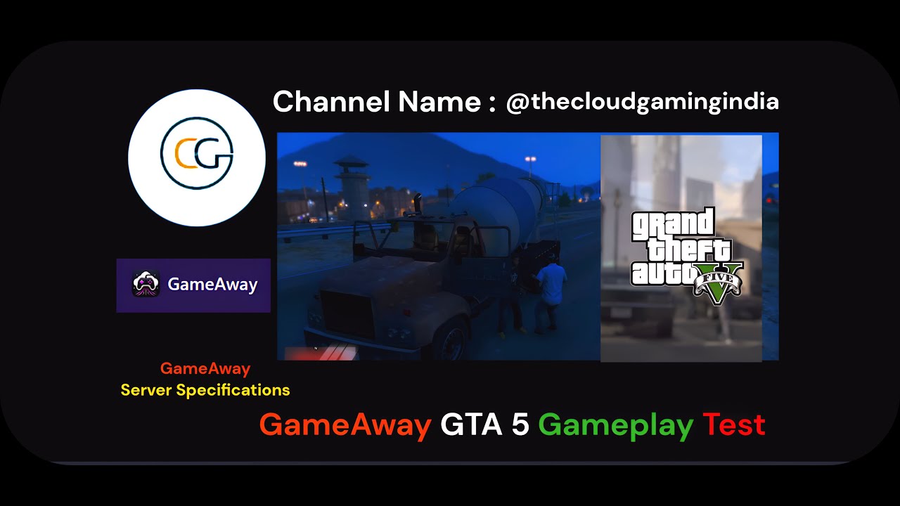 Виртуальный ПК GameAway || GameAway GTA 5 || GTA 5 || @TheCloudGamingIndia