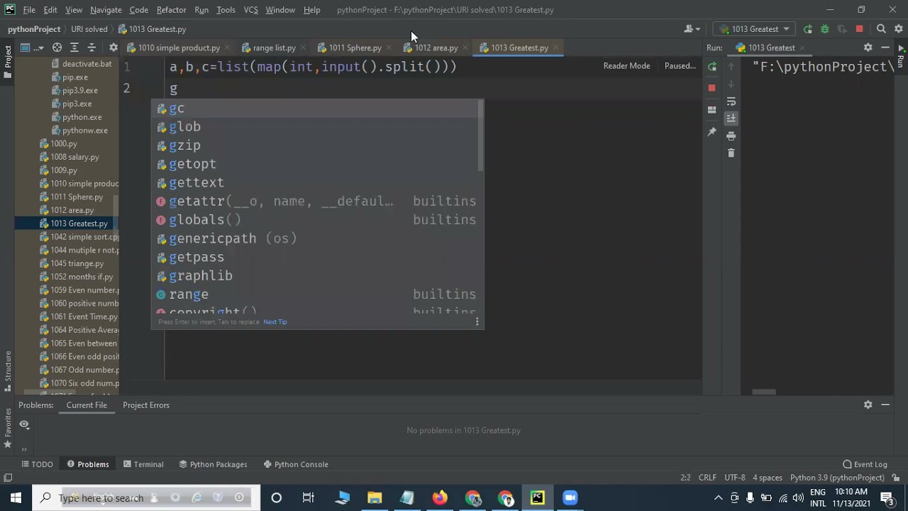 1013 uri solution in python / 1013 uri greatest calculate by python / uri solve python in bangla