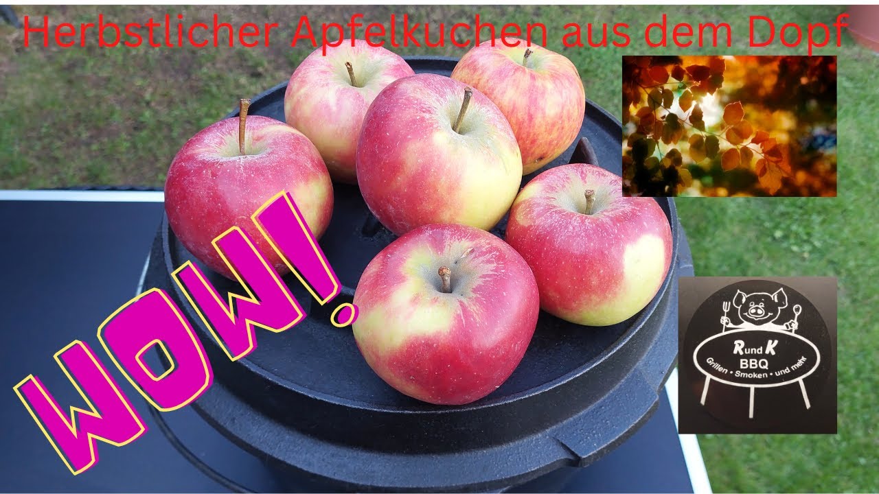 Herbstlicher Apfelkuchen aus dem Dutch Oven