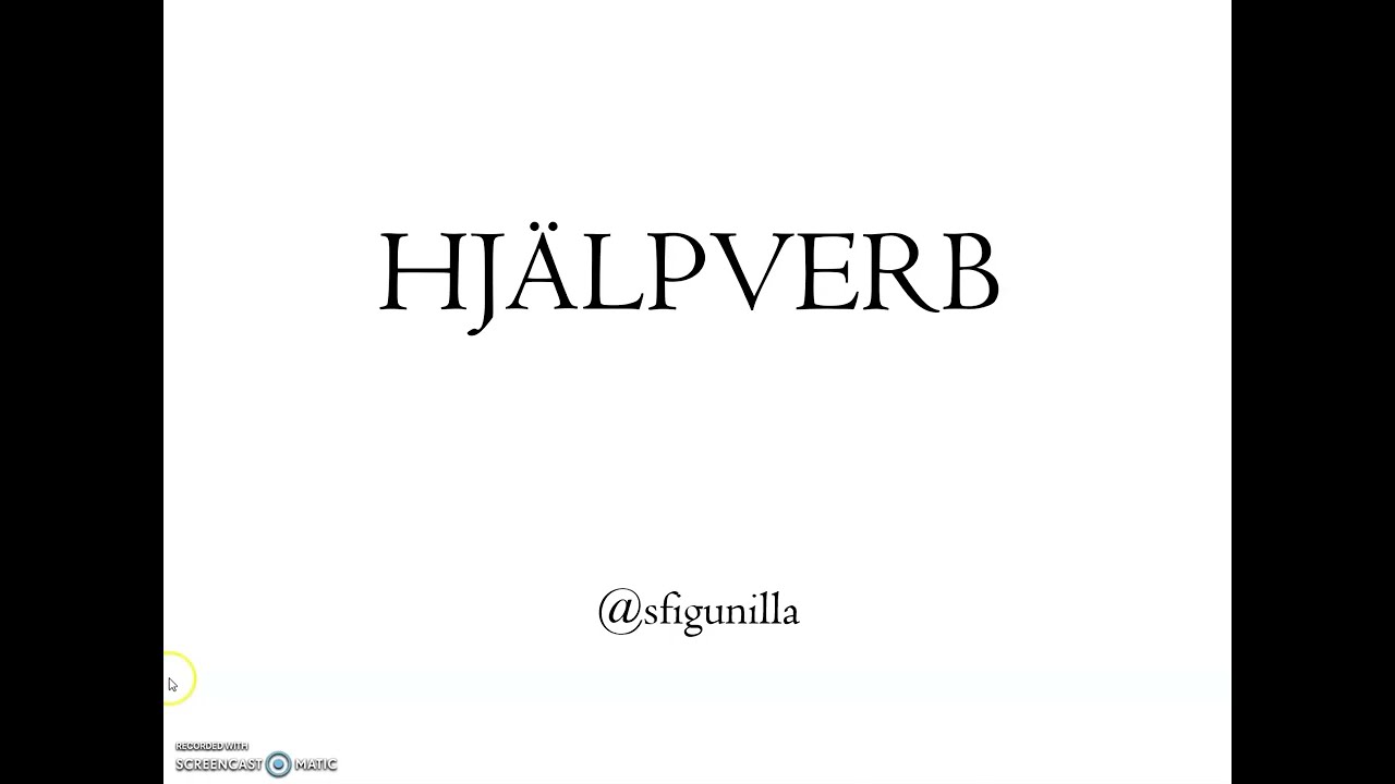 sfigunilla SFI HJÄLPVERB