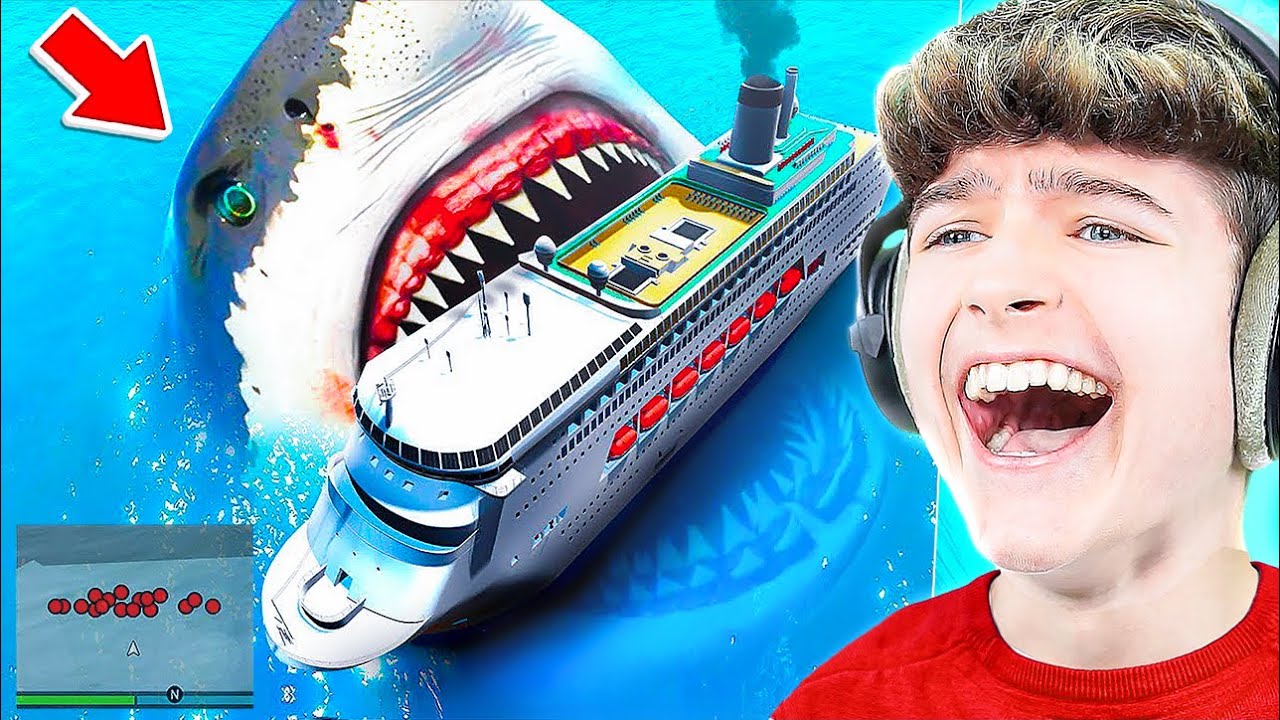 ICH HABE den MEGALODON HAI in GTA 5 GEFUNDEN! (Angriff)