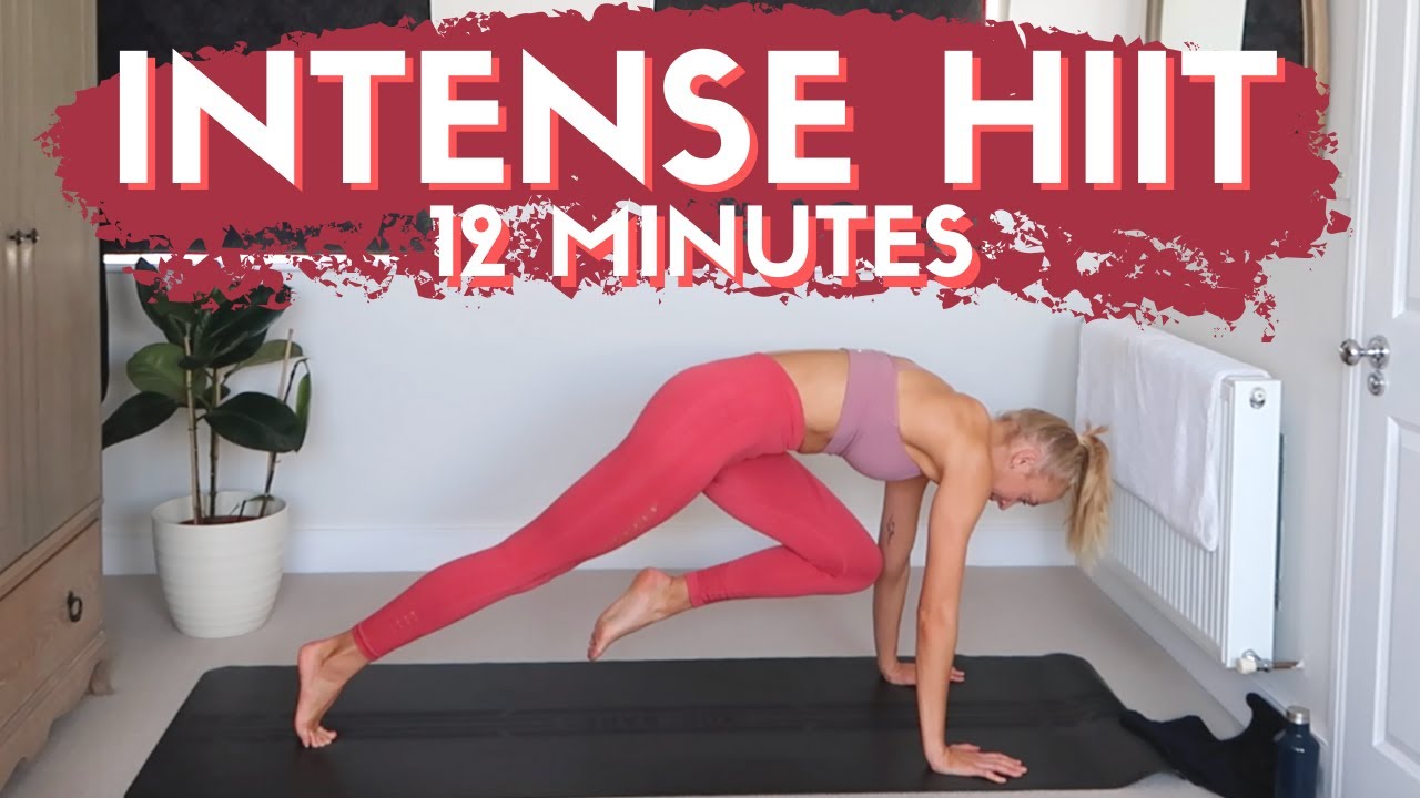 12-минутная ИНТЕНСИВНАЯ HIIT-тренировка // Домашнее кардио на все тело без оборудования!