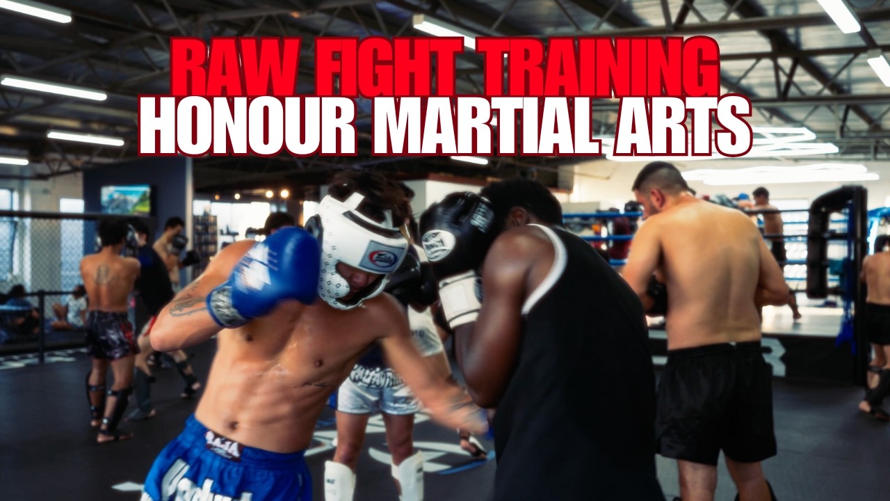 Raw Muay Thai Fight Training at Honour Martial Arts (No Music)