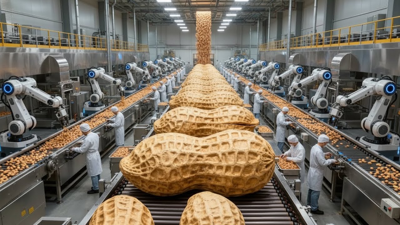 Inside the Peanut Factory: A Stunning Production Process From Raw Peanuts to Butter