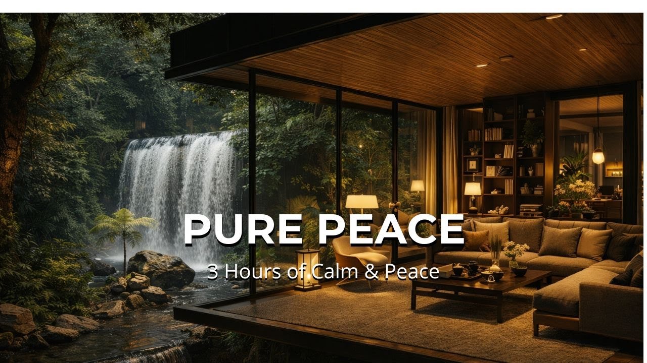 Peaceful Piano by the Waterfall 🌿 Relax, Unwind & Let Your Mind Rest