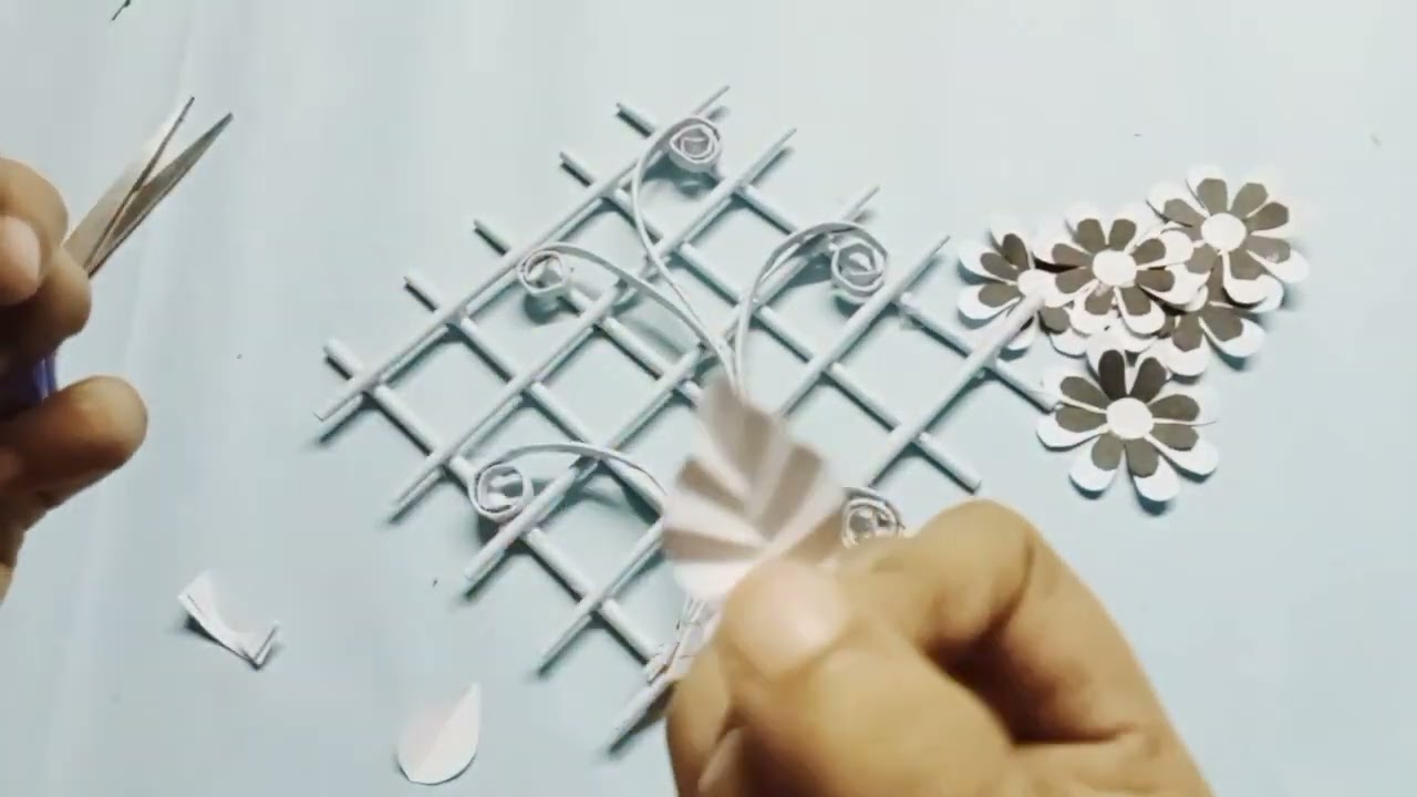 Beautiful and unique wall decor//wall hanging//wall mate #diy_crafts #easycraftideas