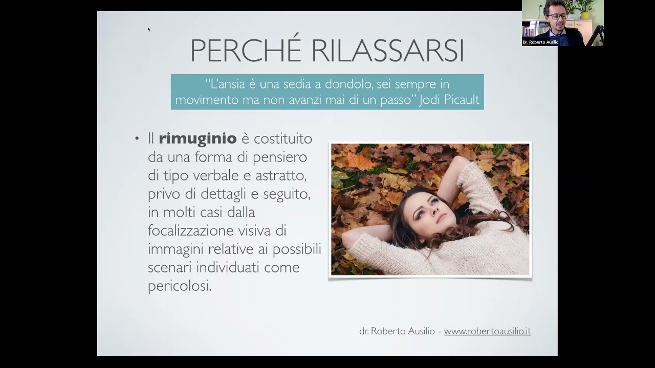 Rilassamento per gestire ansia e stress - Webinar