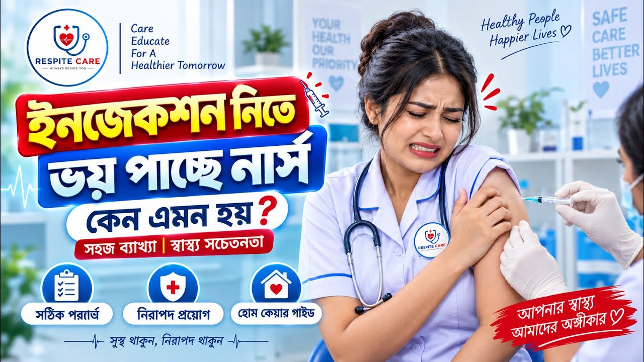 ইনজেকশন নিতে ভয় পায়না নার্স....💉😃