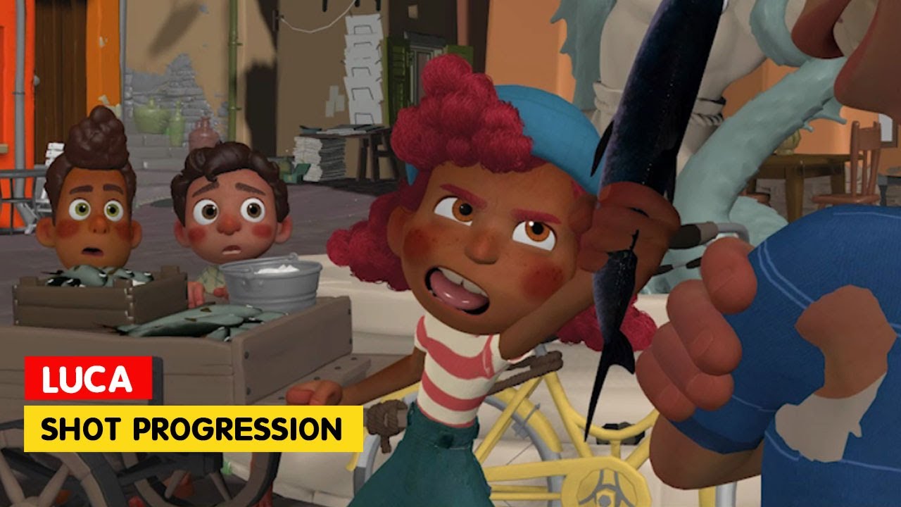 How Pixar Animated Giulia’s Scene – Luca Shot Progression