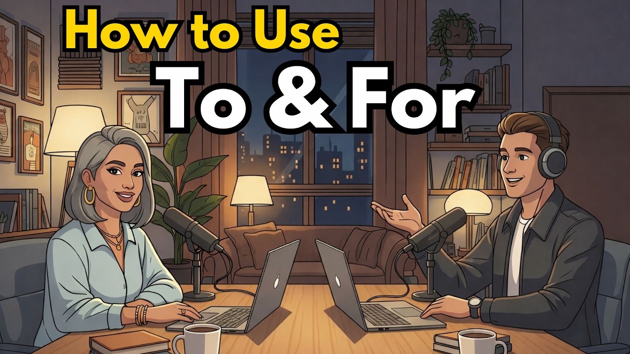 How to Use To vs For in English | English Conversation Practice