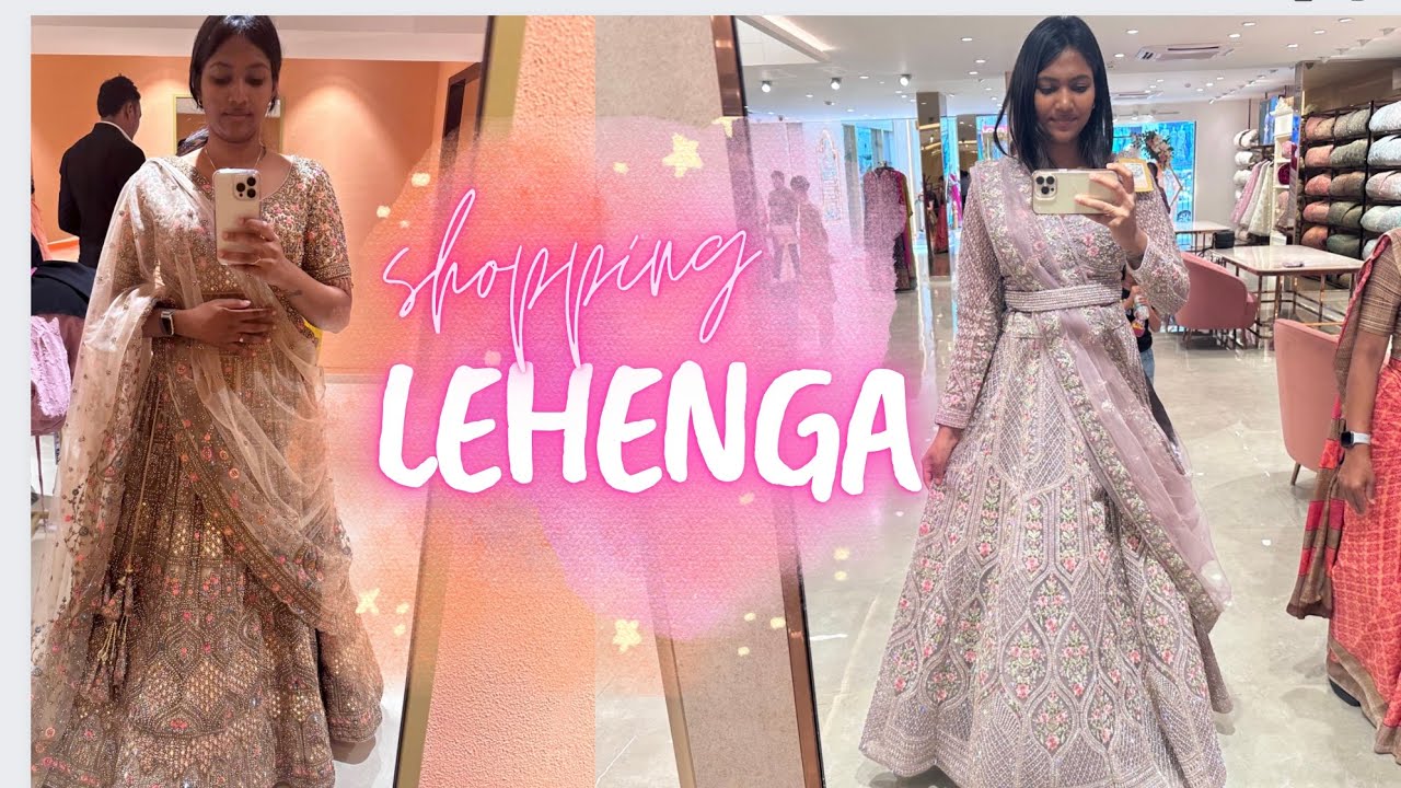 Lehenga shopping vlog  | Atchu ravi - commercial street | koski | manyavar wedding lehenga